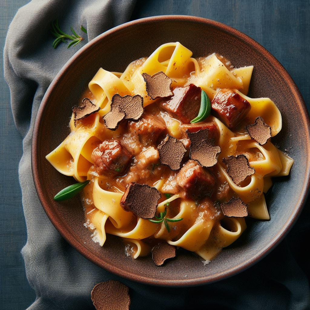 Pappardelle al Ragù di Cinghiale e Tartufo