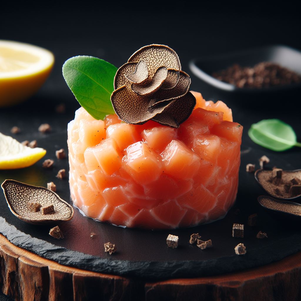 Tartare di Salmone con Tartufo