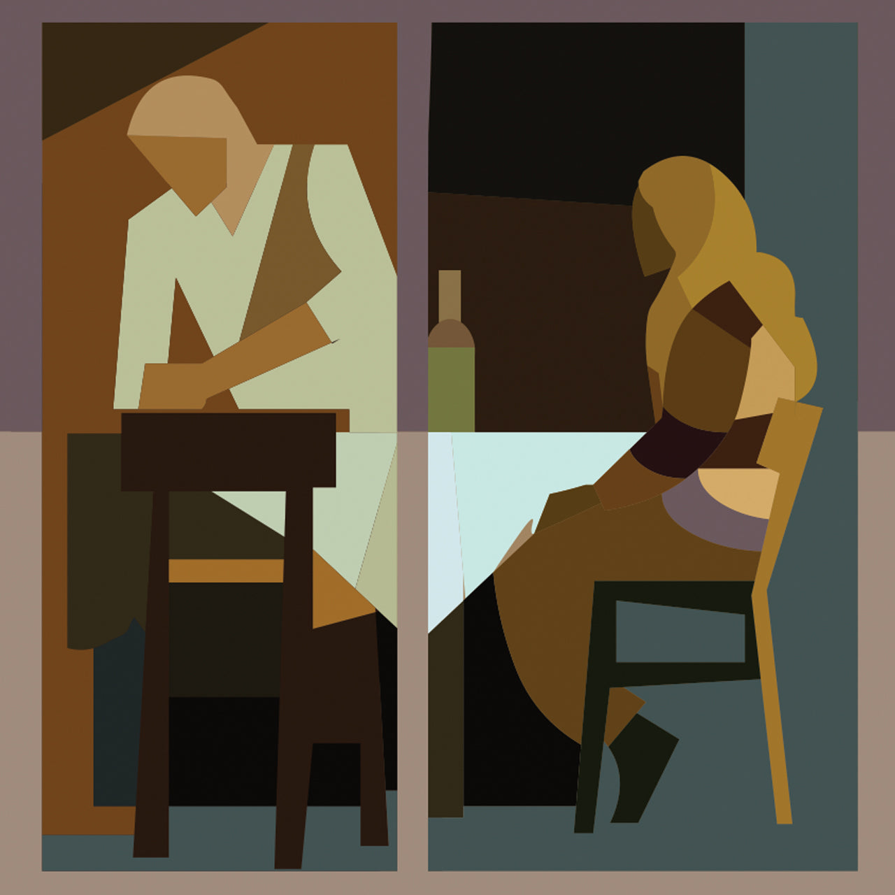 Scopri "Alba Truffle Flavour", Ambientazione dell'illustrazione iconica di Pierpaolo Rovero che cattura la magia della stagione del tartufo bianco ad Alba. Un'opera ricca di dettagli, dove storia e tradizione si fondono in una rappresentazione vivace della raccolta del tartufo. Dettaglio cavatore